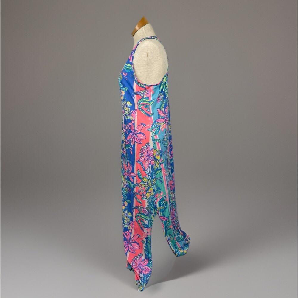 Lilly Pulitzer Kerri Maxi Dress Easy Tiger Floral Print Womens Small Sleeveless - Picture 3 of 10